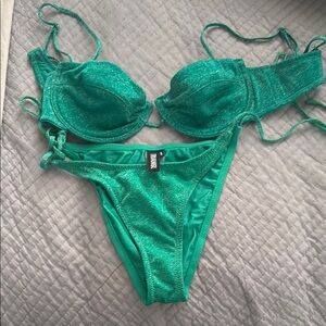 H&M Green Bikini Set